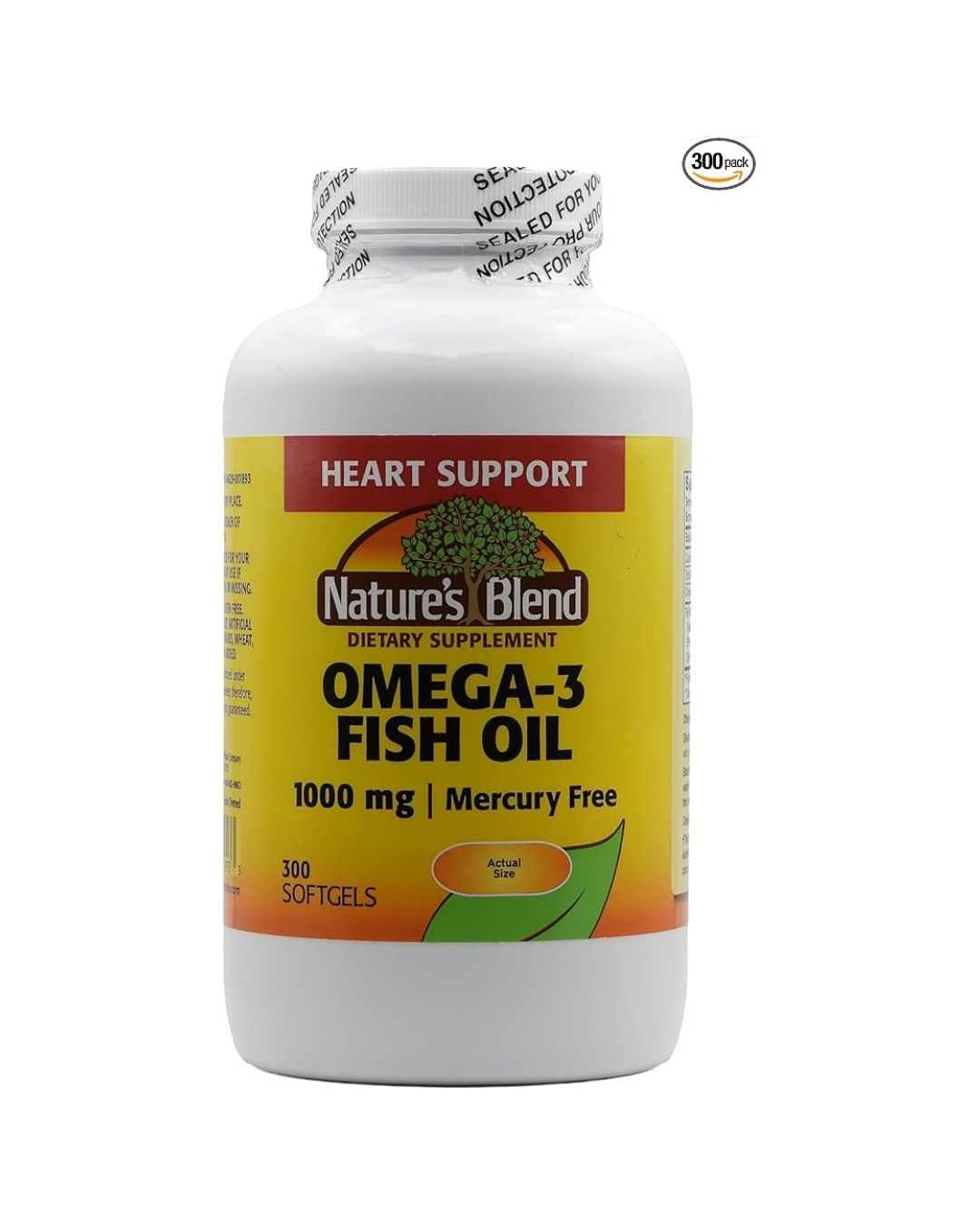 Nature's Blend Omega-3 Fish Oil 1000 mg _ 90/300 Softgels