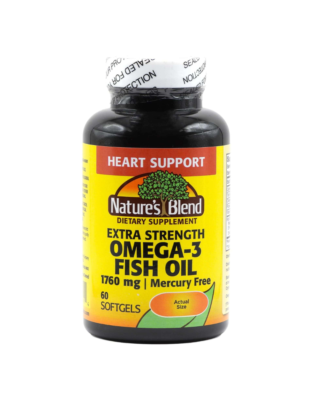 Nature's Blend Fish Oil 1760 mg Omega 3 Extra Strength - 60 Softgels