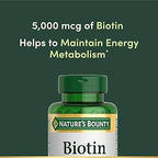 Nature's Bounty Biotin 5000 Mcg 150 Softgels