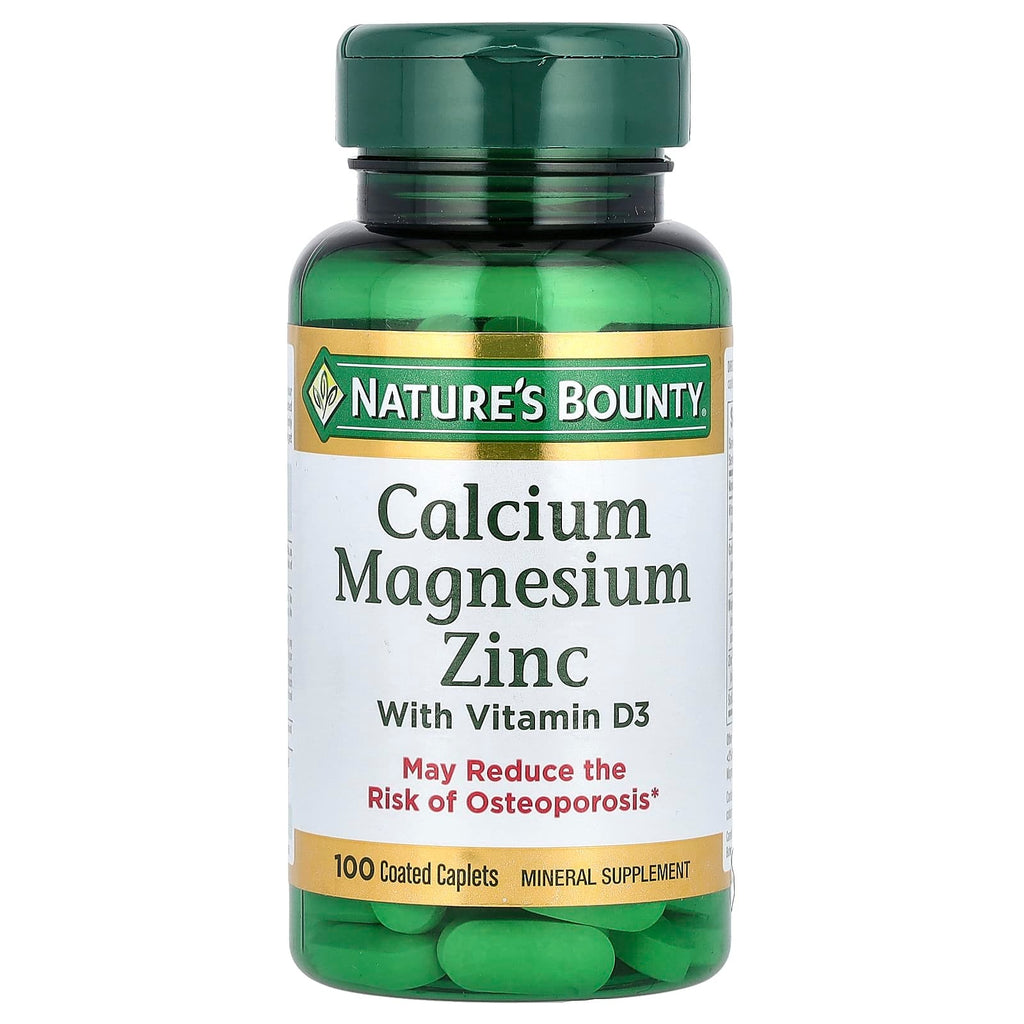 Nature's Bounty Calcium Magnesium Zinc with Vitamin D3 _ 100 Capsules