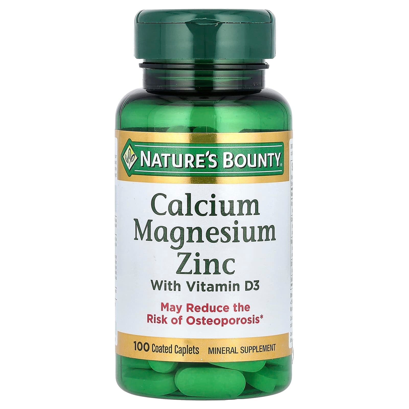 Nature's Bounty Calcium Magnesium Zinc with Vitamin D3 _ 100 Capsules