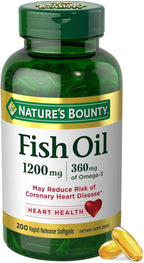Nature's Bounty Fish Oil Omega 3 1200 Mg 200 Softgels
