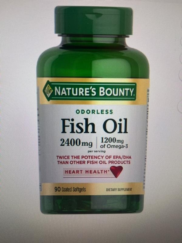 Nature's Bounty Fish Oil Omega 3 1200 Mg 200 Softgels