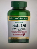 Nature's Bounty Fish Oil Omega 3 1200 Mg 200 Softgels