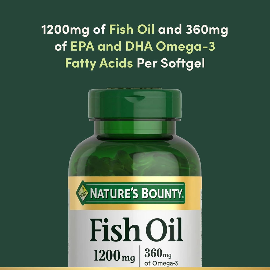 Nature's Bounty Fish Oil Omega 3 1200 Mg 200 Softgels