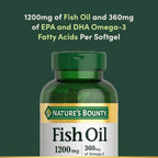 Nature's Bounty Fish Oil Omega 3 1200 Mg 200 Softgels