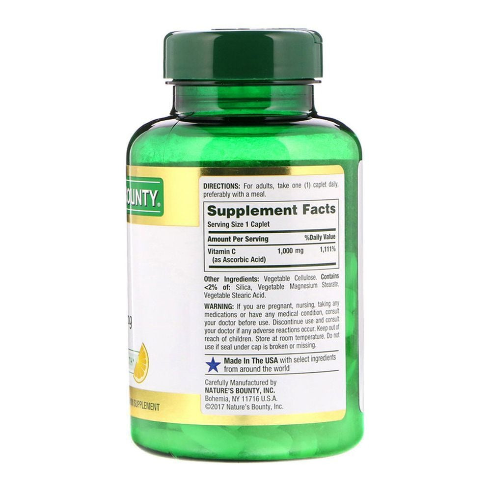 Nature's Bounty Vitamin C 1000 mg  _ 100 Caplets