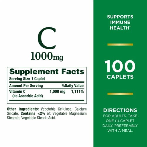 Nature's Bounty Vitamin C 1000 mg  _ 100 Caplets