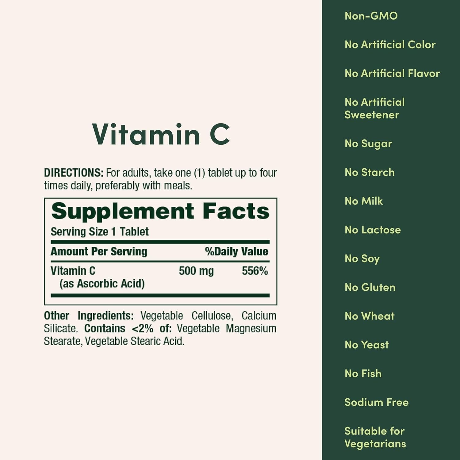 Nature's Bounty Vitamin C 500mg _ 250 Tablets