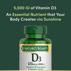 Nature's Bounty Vitamin D3 5000 IU 240 Softgels