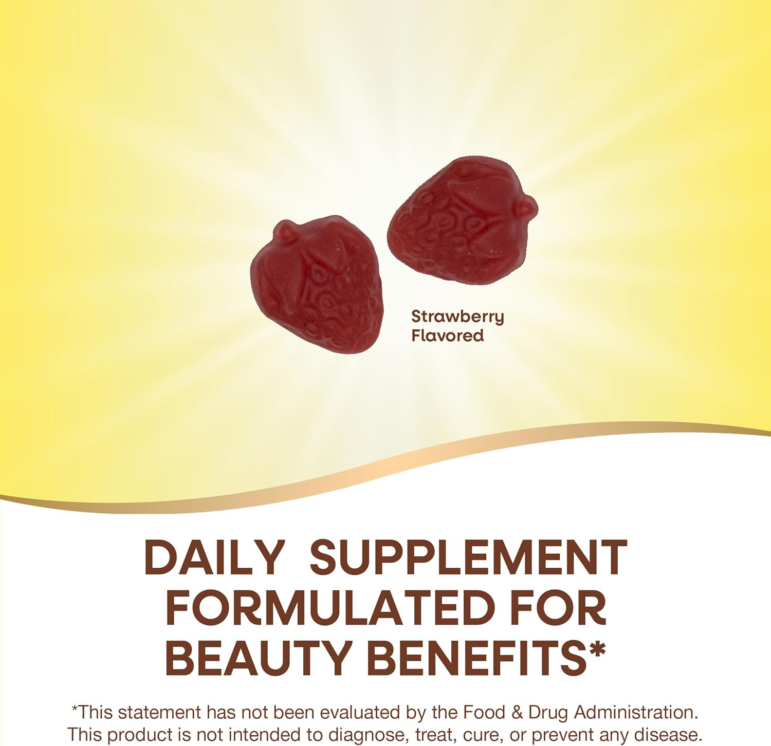 Nature's Way Alive! Hair, Skin & Nails Gummies Strawberry, 60 Gummies