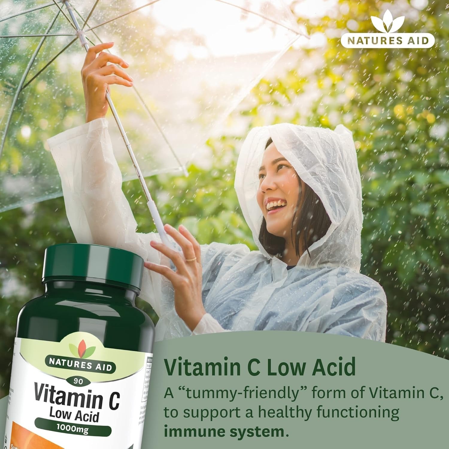 Natures Aid Vitamin C 1000mg Low Acid _ 180 Tablets