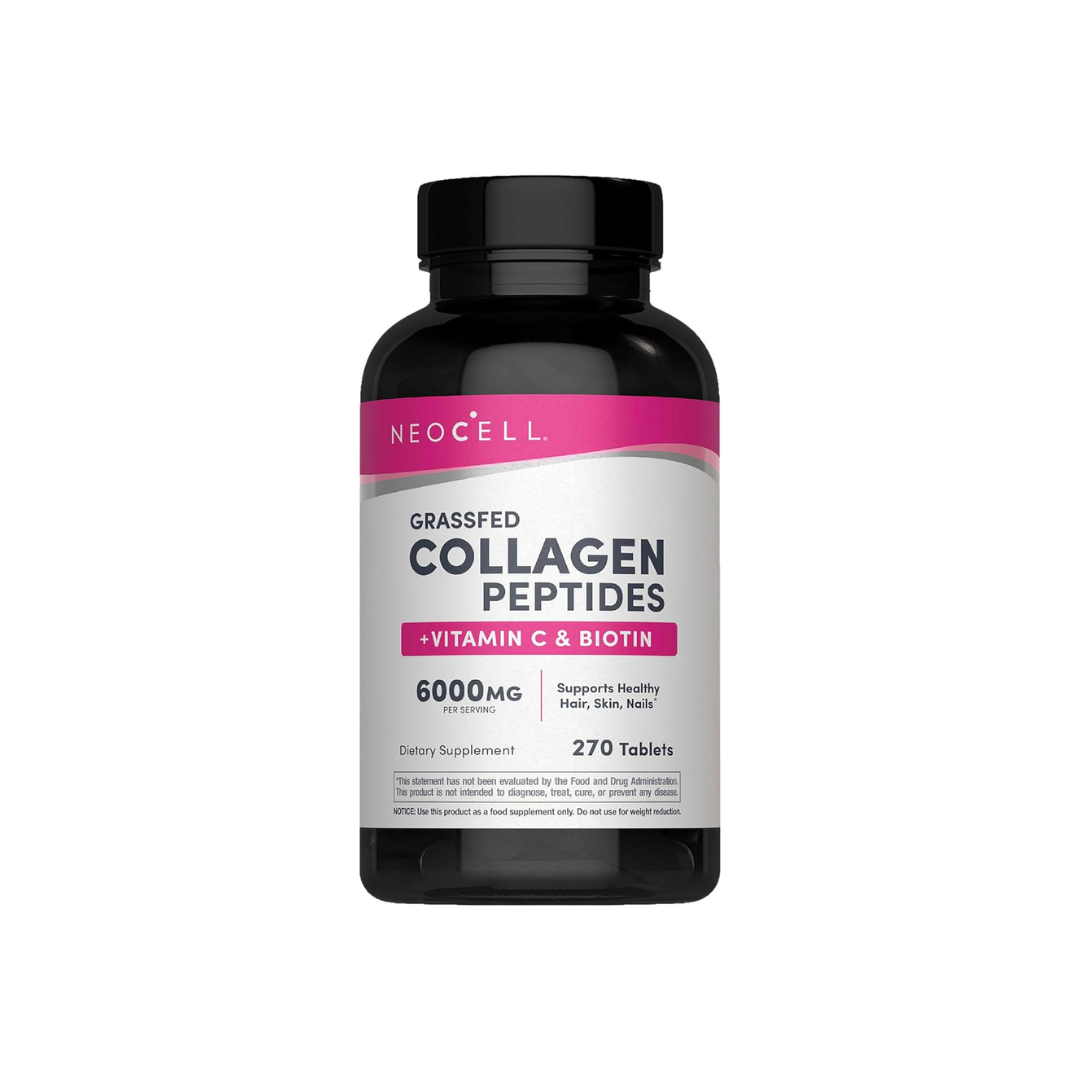 NeoCell Grass-fed Collagen Peptides + Vitamin C & Biotin, 270 Tablets