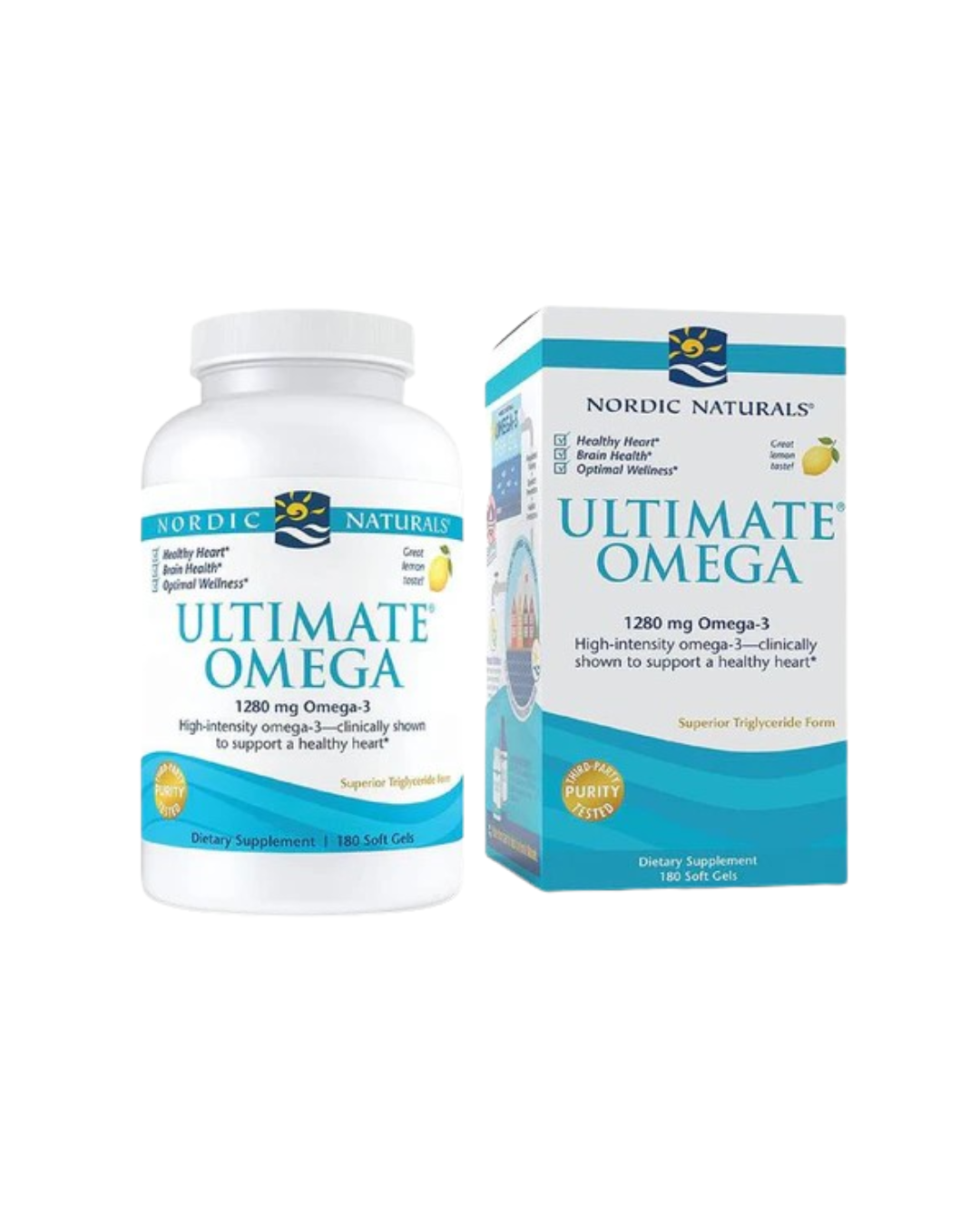 Nordic Naturals Ultimate Omega _ 1280mg Omega-3s per 2 Softgels _ Lemon Flavor
