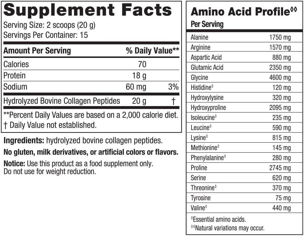 Nordic Naturals Joint & Muscle Collagen Peptides, Unflavored - 10.6 Ounces