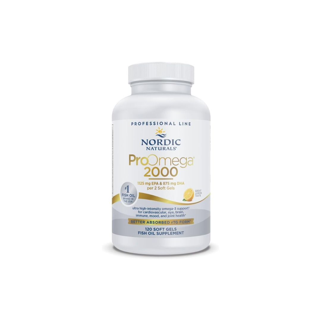 Nordic Naturals ProOmega® 2000 1,075 mg per Soft Gel Lemon 120 Softgels