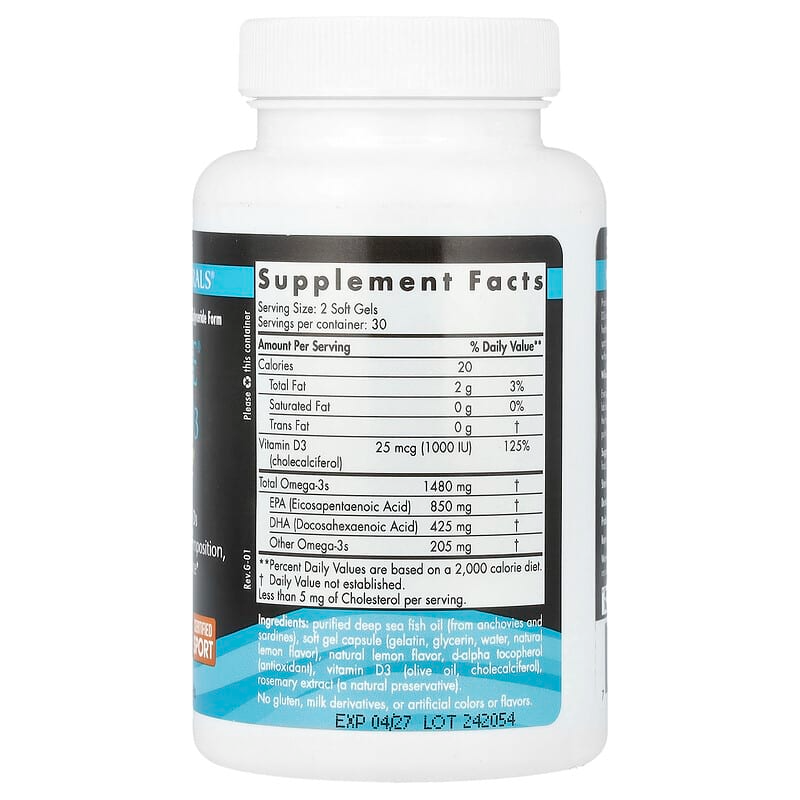 Nordic Naturals Ultimate Omega-D3 Sport _ 60 Softgels