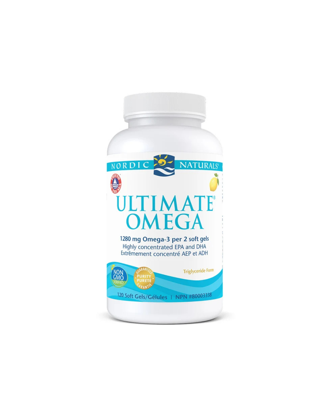 Nordic Naturals Ultimate Omega 1280mg Omega 3 per 2 Softgels - 60 Softgels