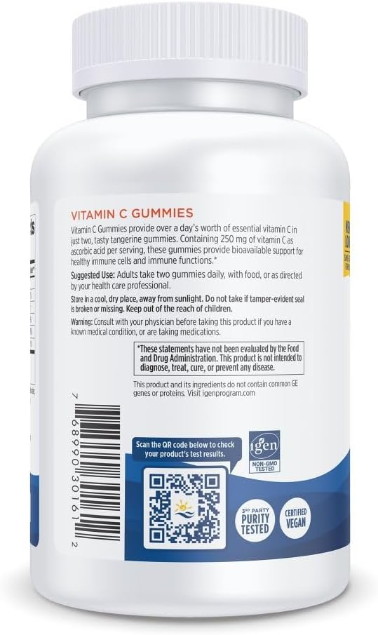Nordic Naturals Vitamin C Gummies 250mg _ 120 Count