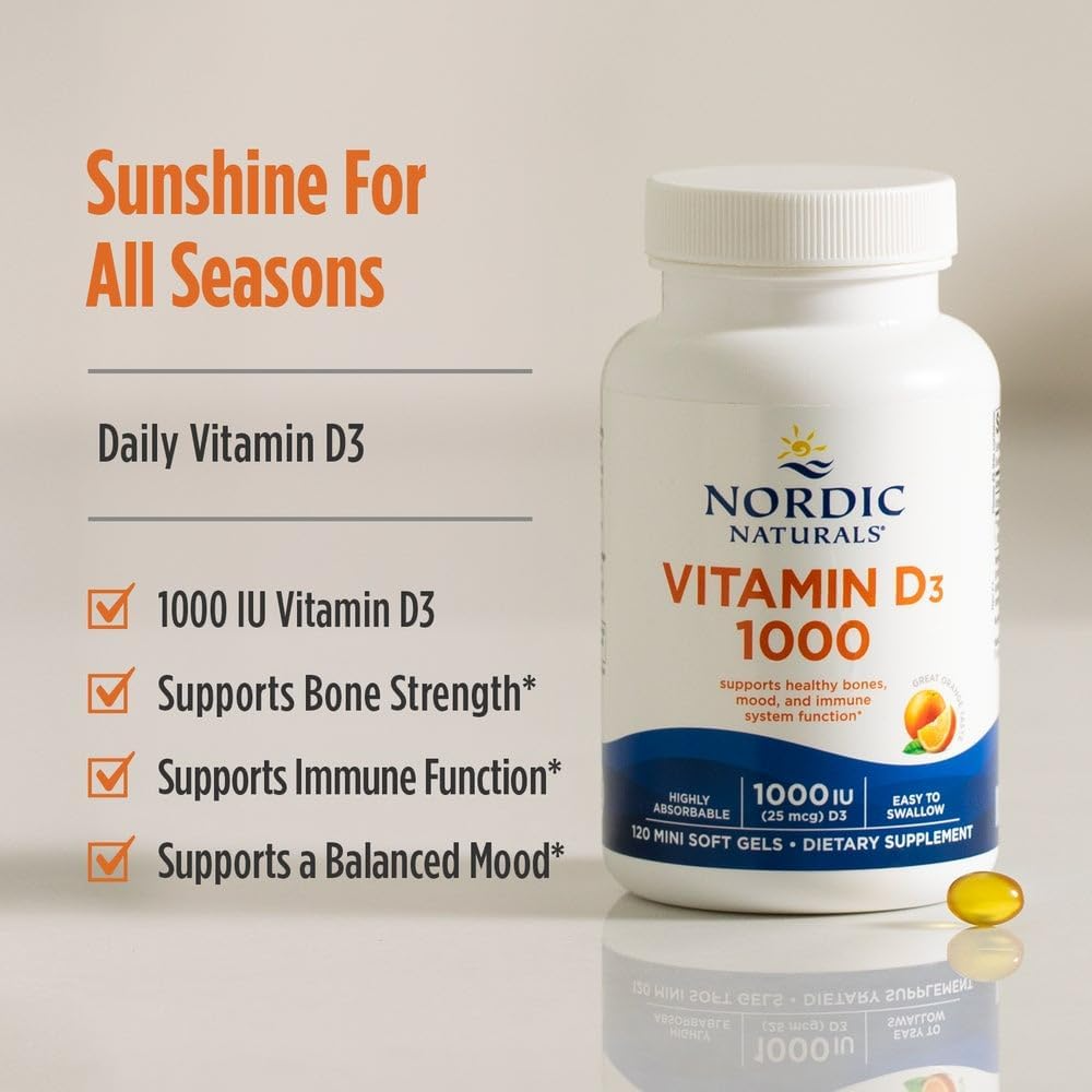 Nordic Naturals Vitamin D3 1000 _ 120 Count