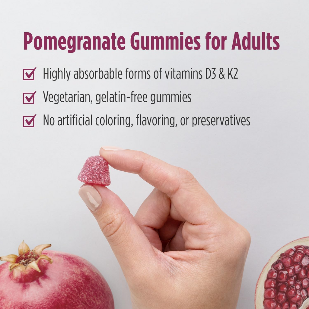 Nordic Naturals Vitamin D3 + K2 Pomegranate - 60 Gummies