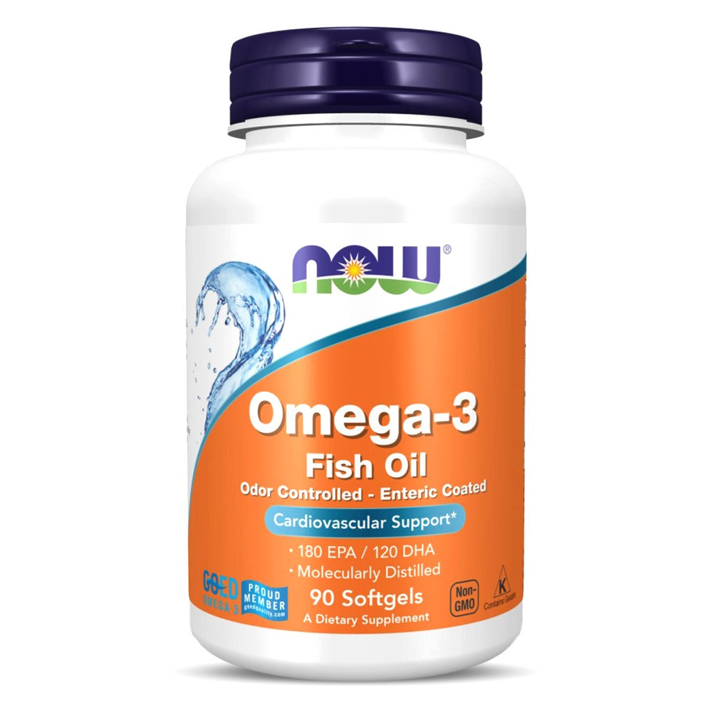 Now Omega 3 Fish Oil 1000 mg - 180 EPA / 120 DHA - 100 Softgels