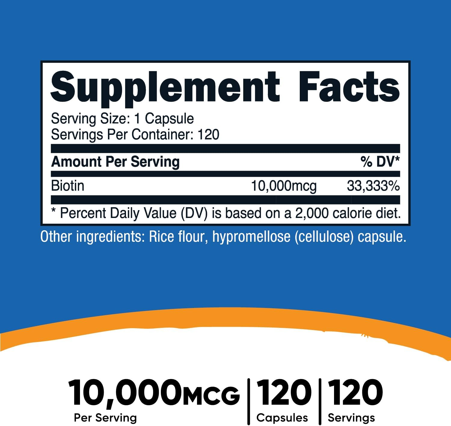 Nutricost Biotin Vitamin B7 10,000 mcg, 150 Softgels