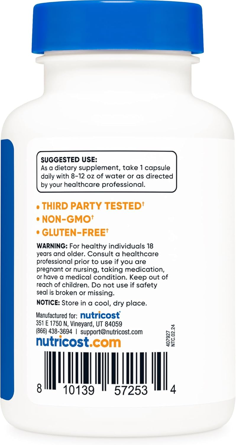 Nutricost Biotin Vitamin B7 10,000 mcg, 150 Softgels