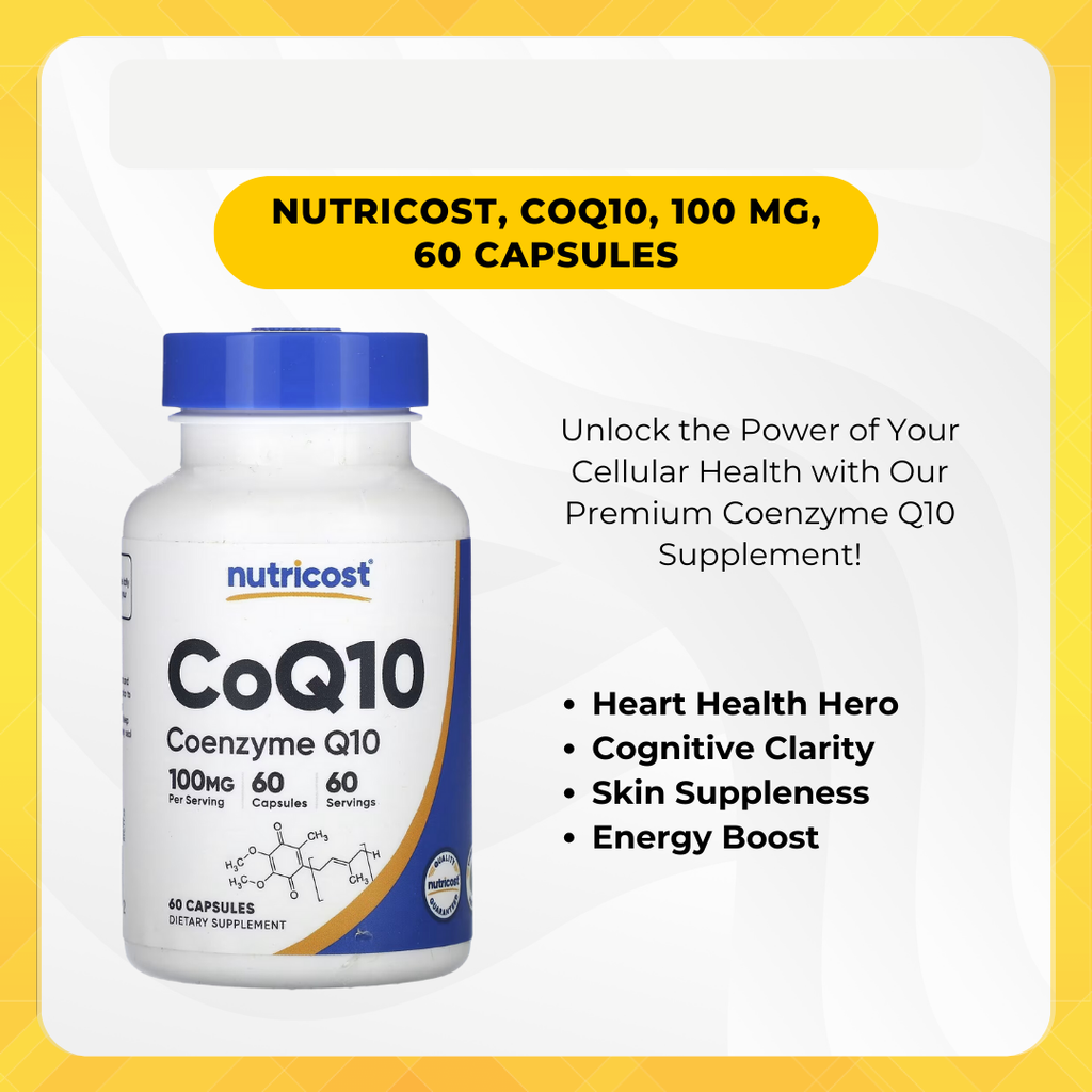 Nutricost CoQ10 100 mg, 120 Capsules