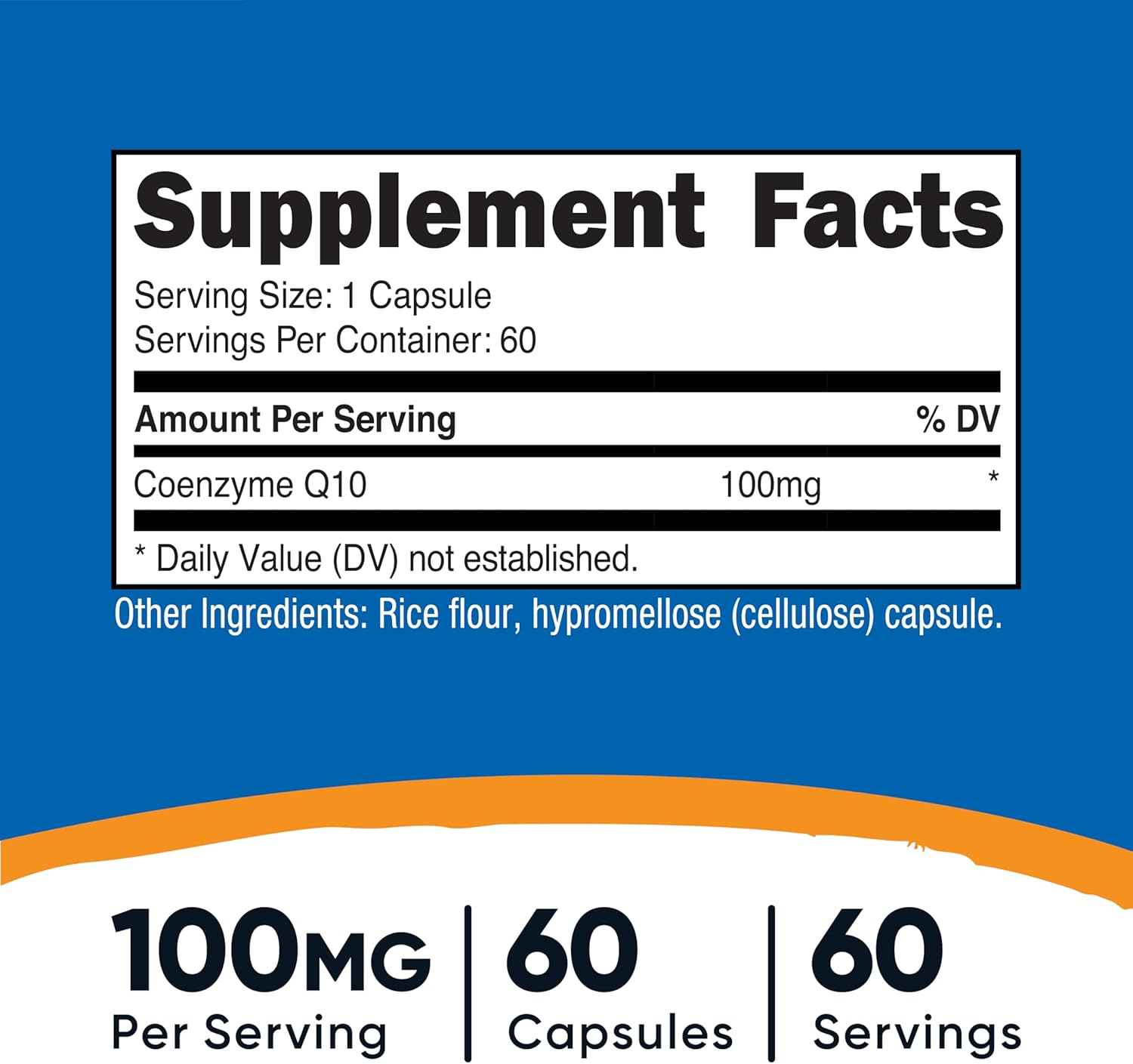 Nutricost CoQ10 100 mg, 120 Capsules