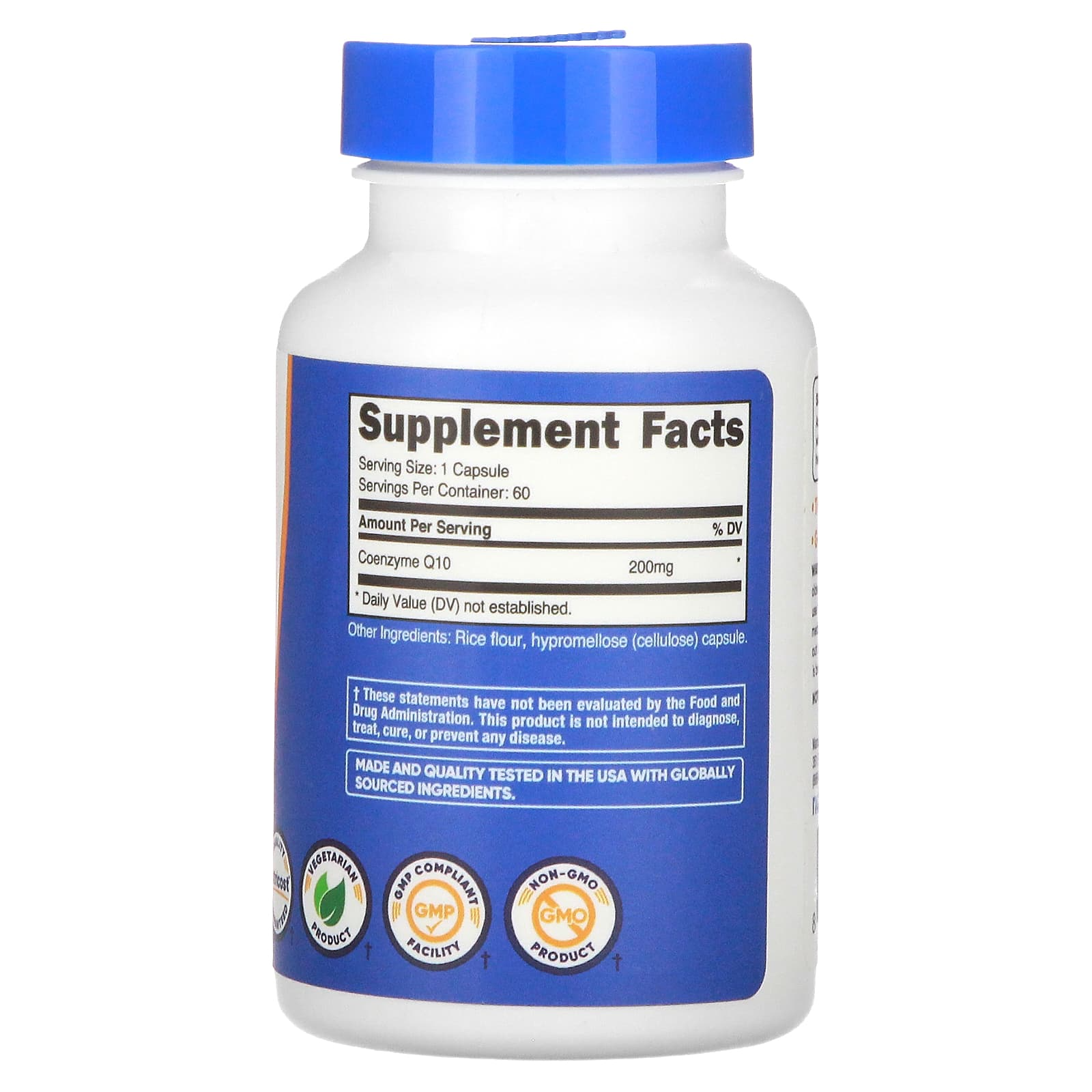 Nutricost CoQ10 200 mg, 60 Capsules