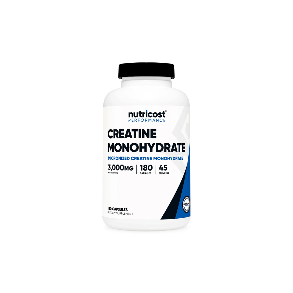 Nutricost Creatine Monohydrate 3000mg - 180 Capsules