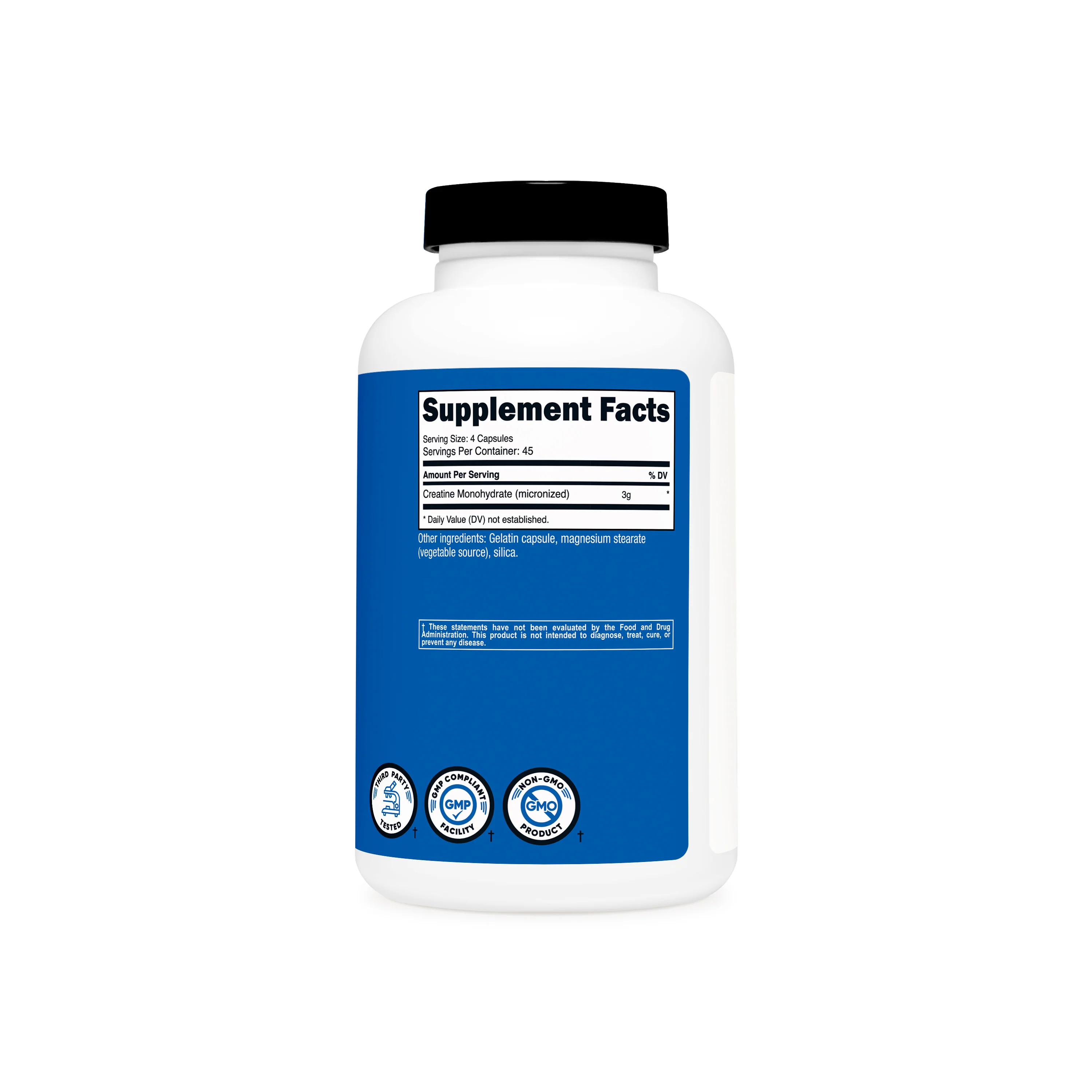 Nutricost Creatine Monohydrate 3000mg - 180 Capsules