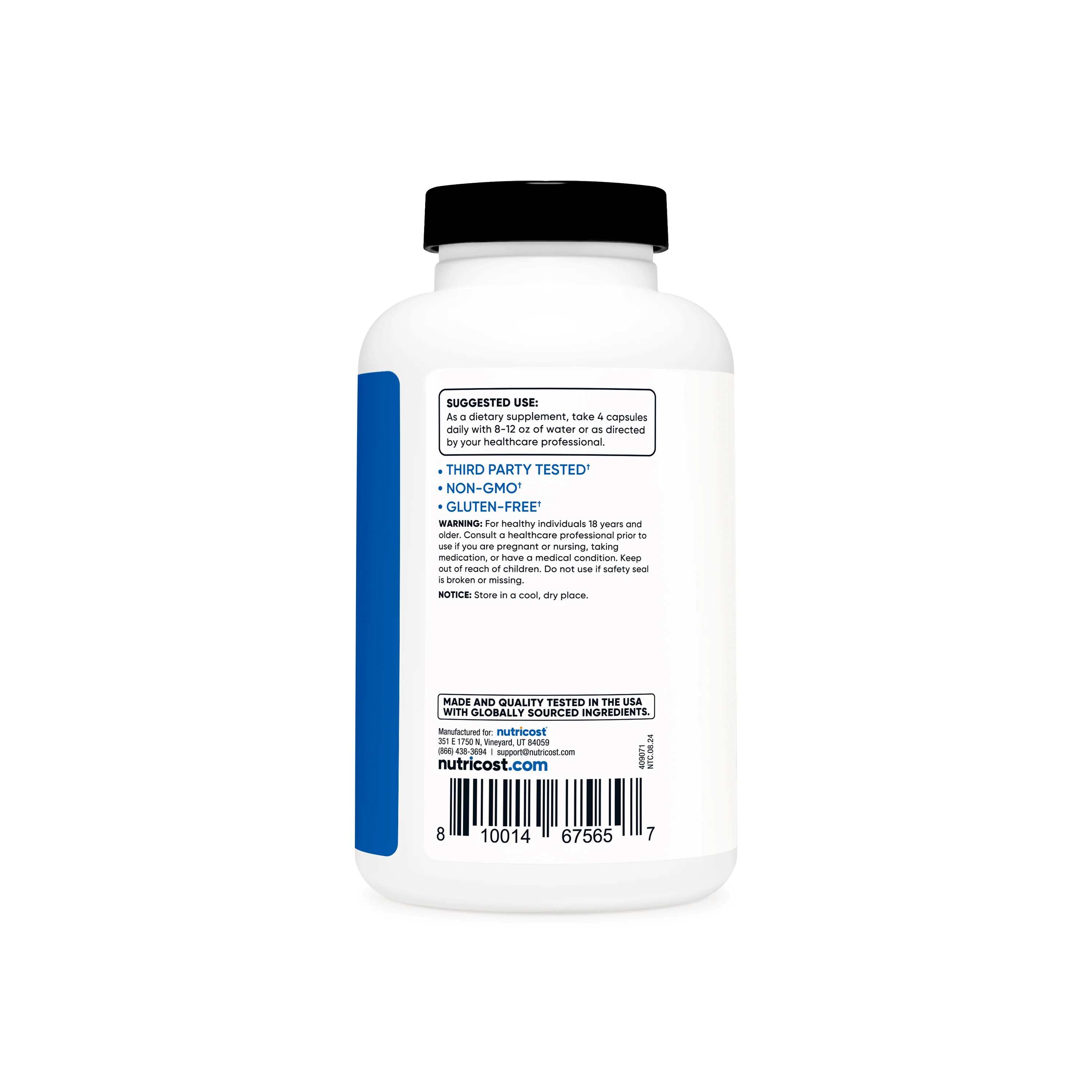 Nutricost Creatine Monohydrate 3000mg - 180 Capsules