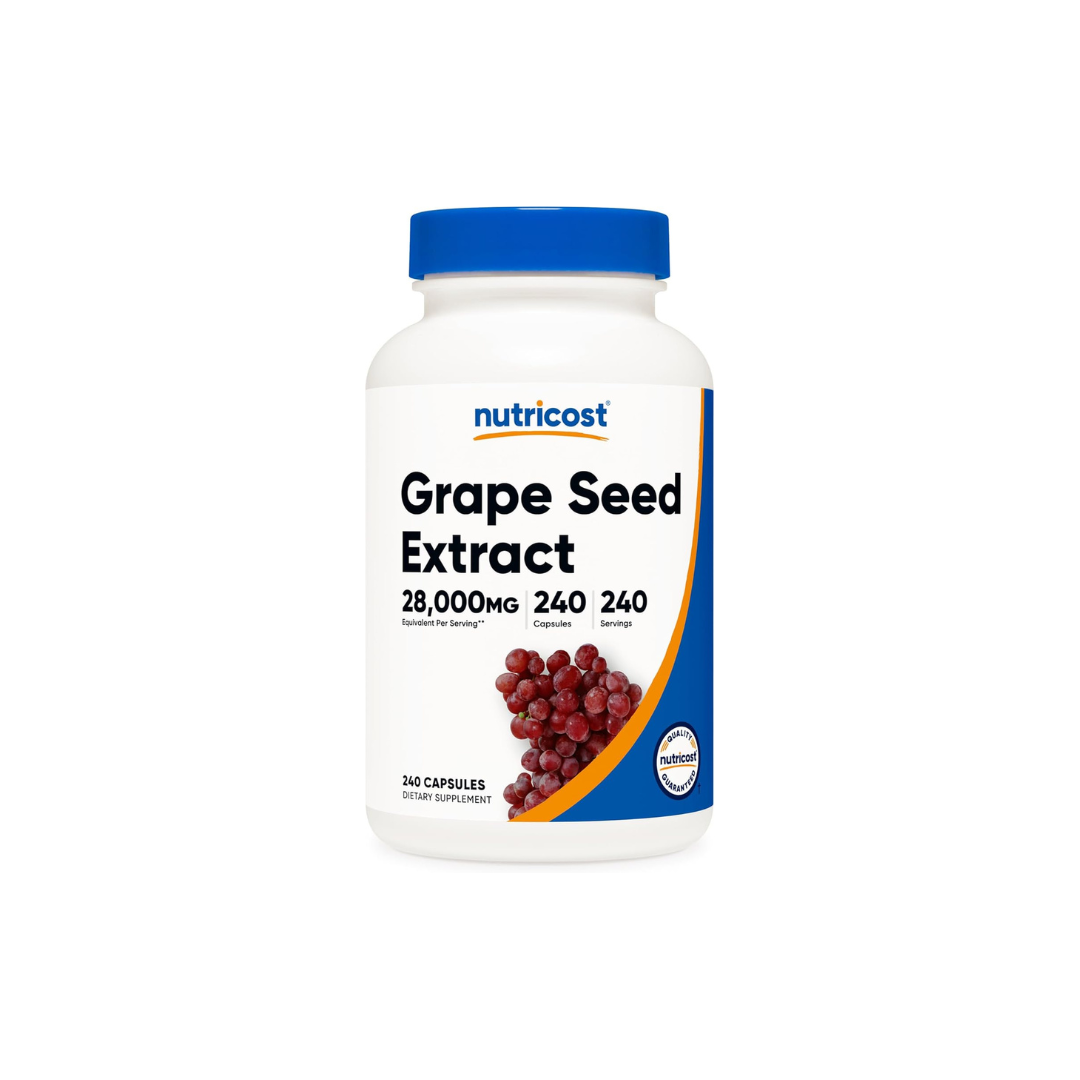 Nutricost Grape Seed Extract 28,000mg, 240 Capsule