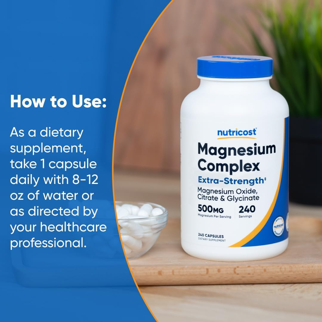 Nutricost Magnesium Complex 500mg, 30 Capsules