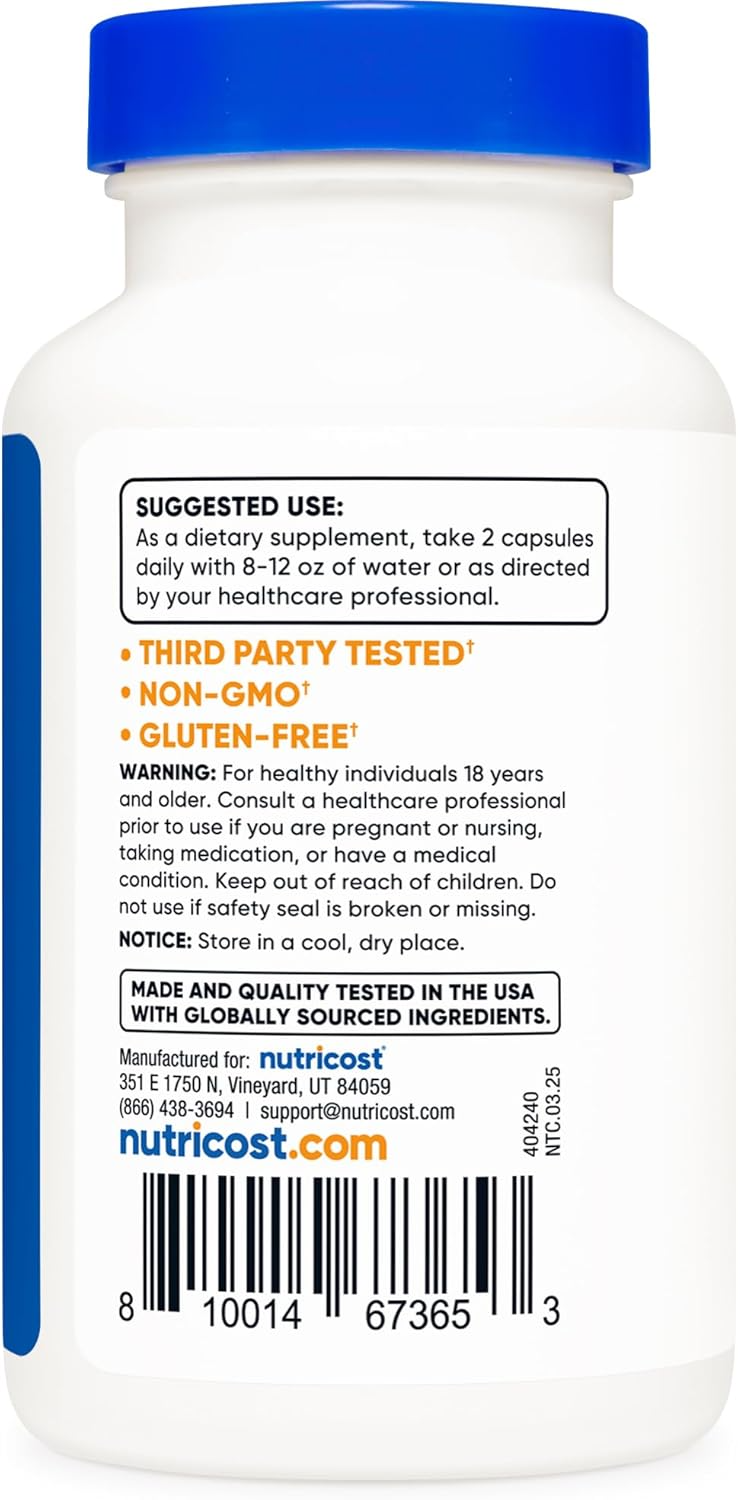 Nutricost Magnesium Orotate Capsules 1000mg, 120 Caps