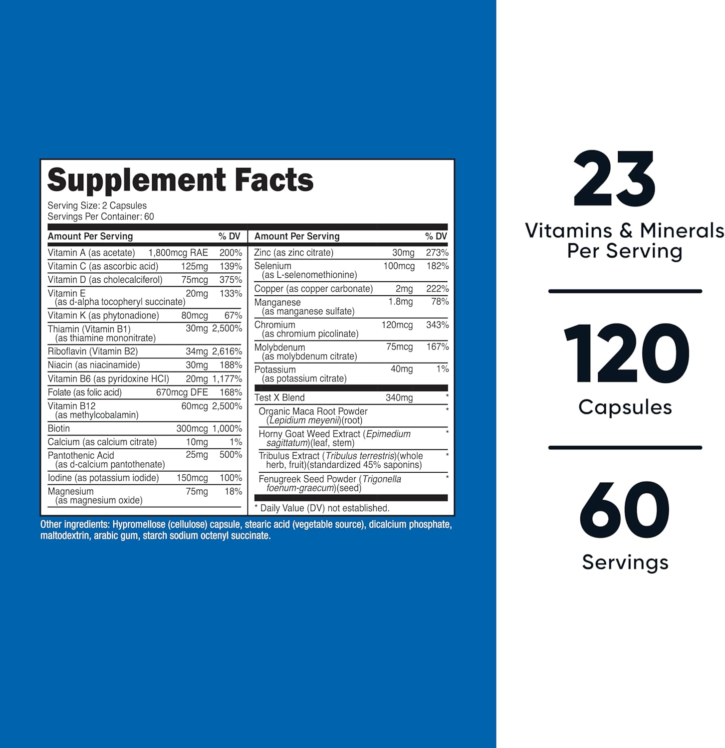 Nutricost Multivitamin for Men, 120 Capsules