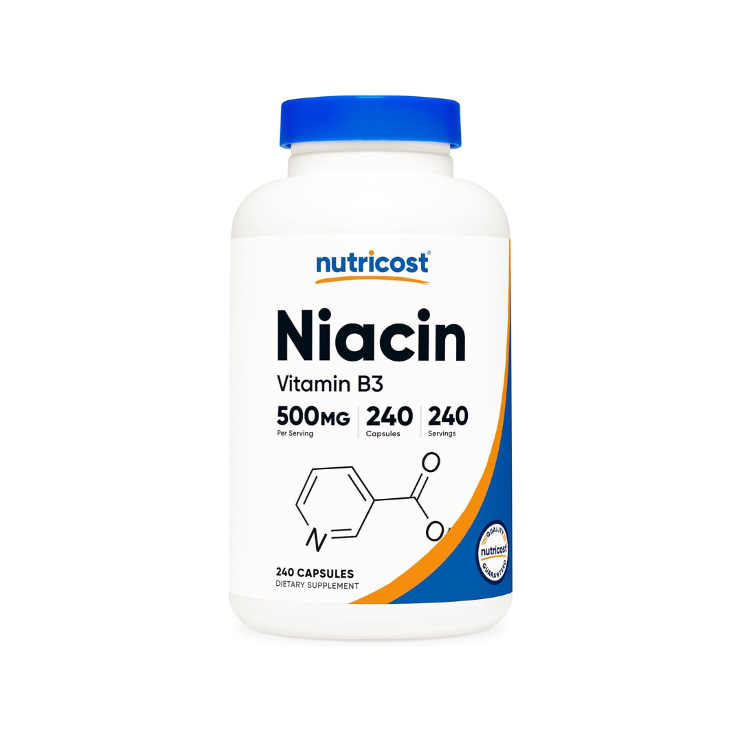 Nutricost Niacin Vitamin B3 500mg, 240 Capsules