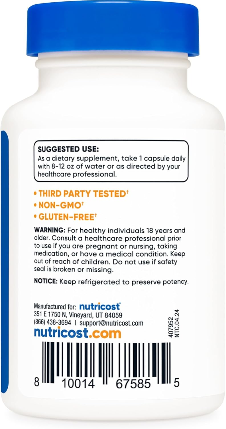 Nutricost Probiotic Complex 10 Billion CFU 60 Capsules