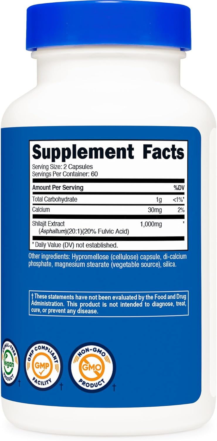 Nutricost Shilajit 1000mg 120 Capsules