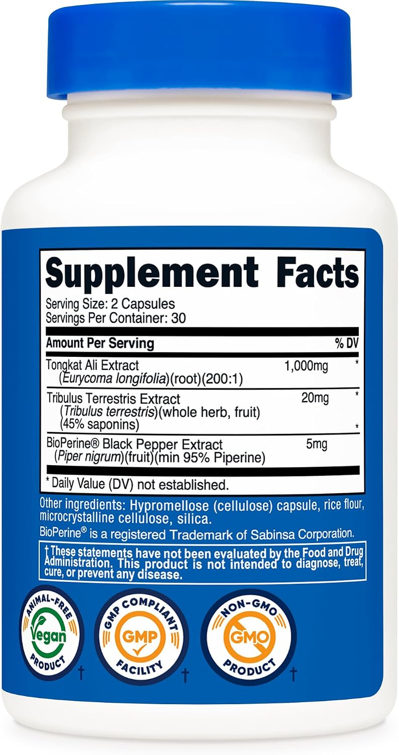 Nutricost Tongkat Ali 1,000mg 60 Capsules