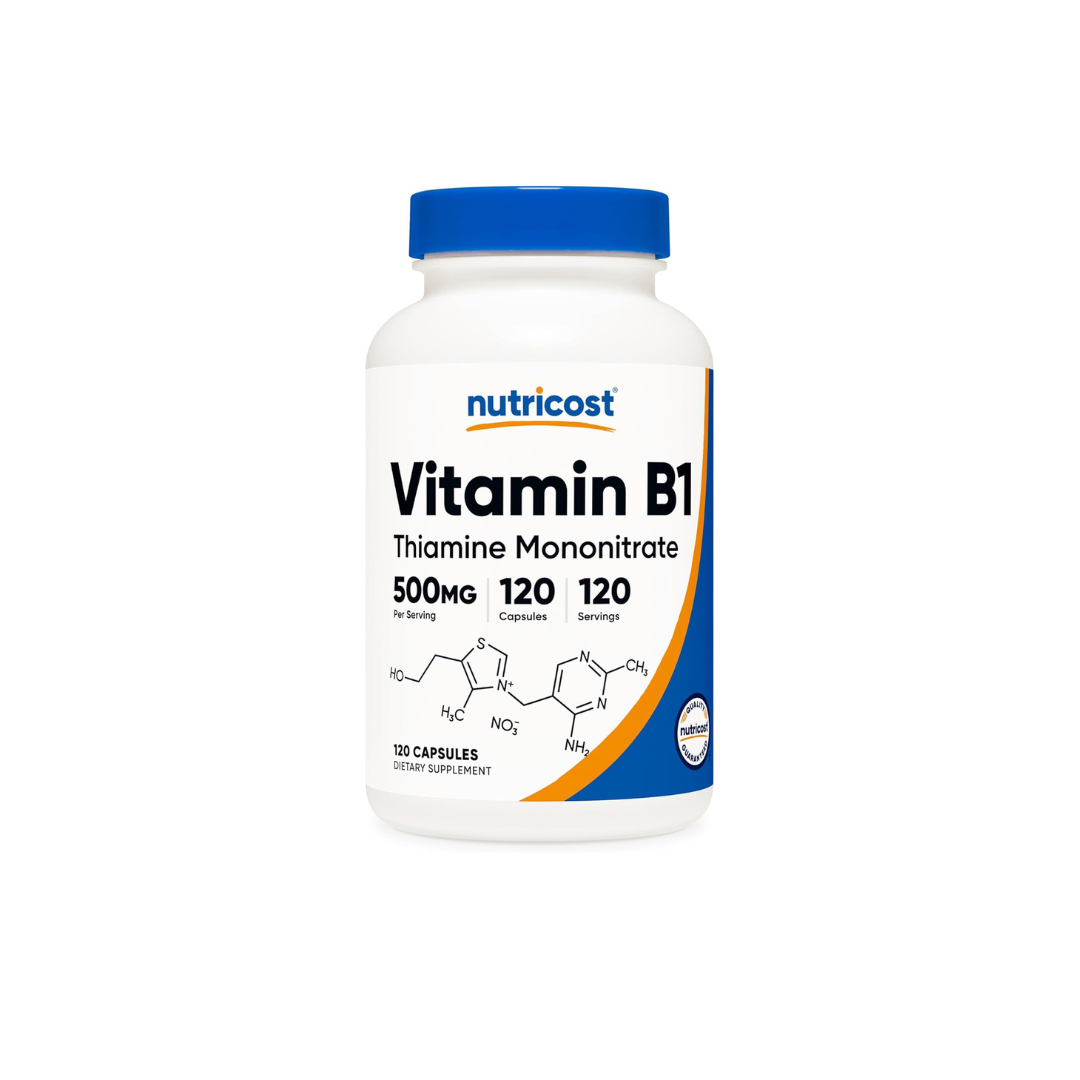 Nutricost Vitamin B1 500 mg, 120 Capsules