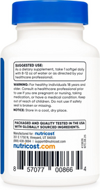 Nutricost Vitamin K2 + Vitamin D3 120 Softgels