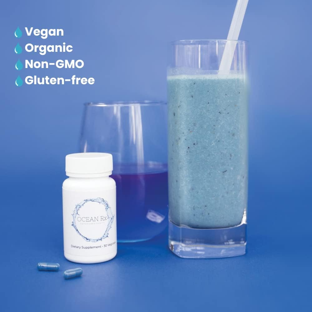 Ocean Rx Organic Pure Blue Spirulina Capsules - 30 Count