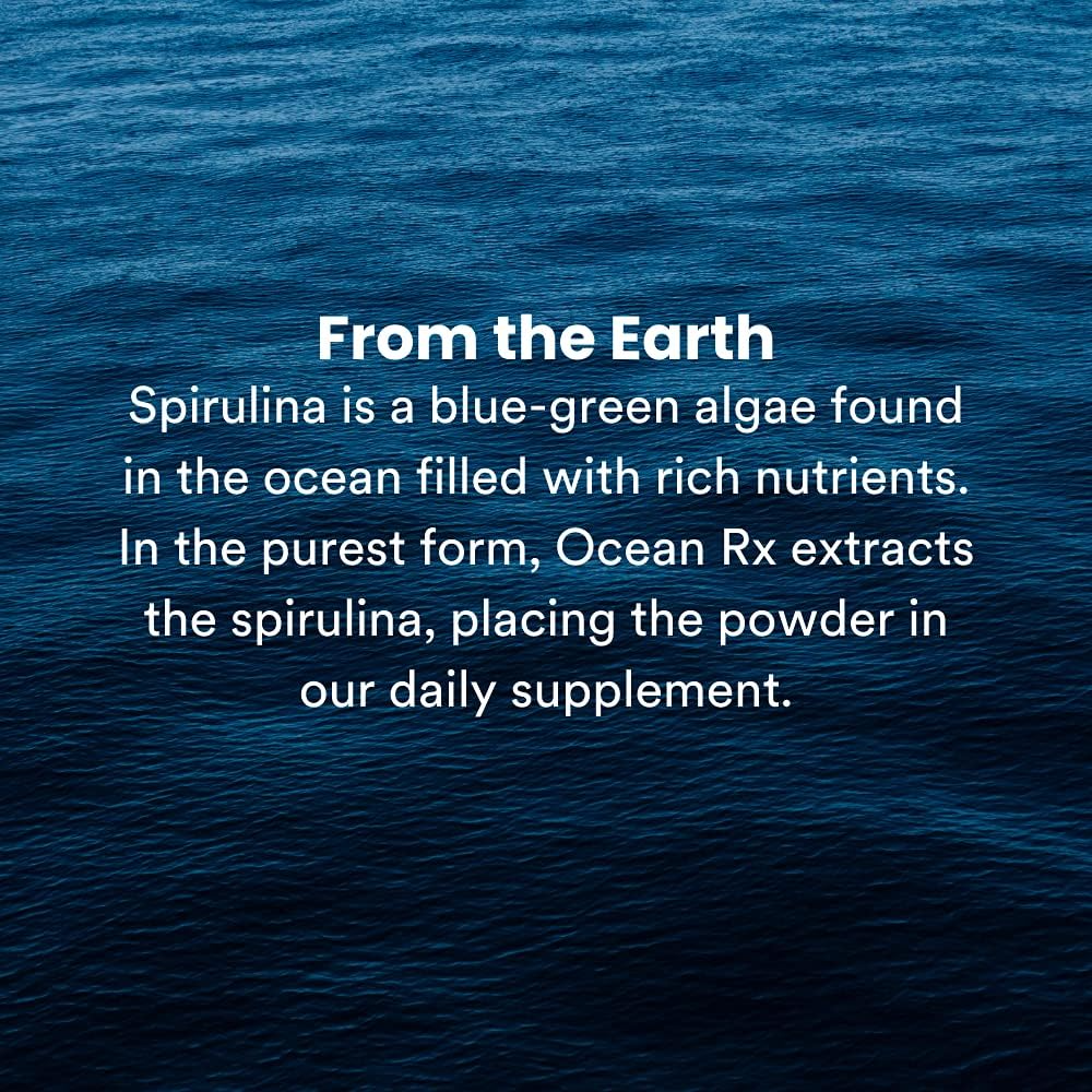 Ocean Rx Organic Pure Blue Spirulina Capsules - 30 Count