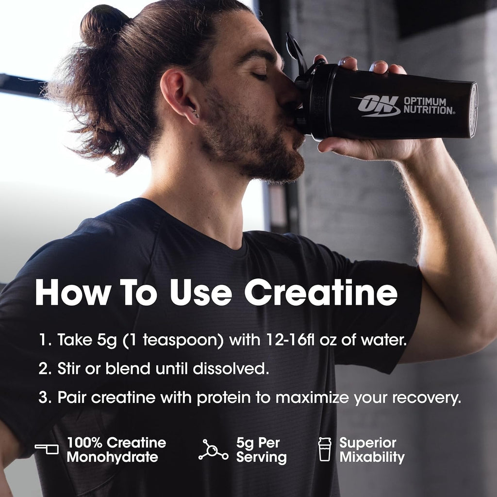 Optimum Nutrition Micronized Creatine Monohydrate Powder, Unflavored