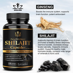 Pure Himalayan Shilajit Capsules - 120 Count
