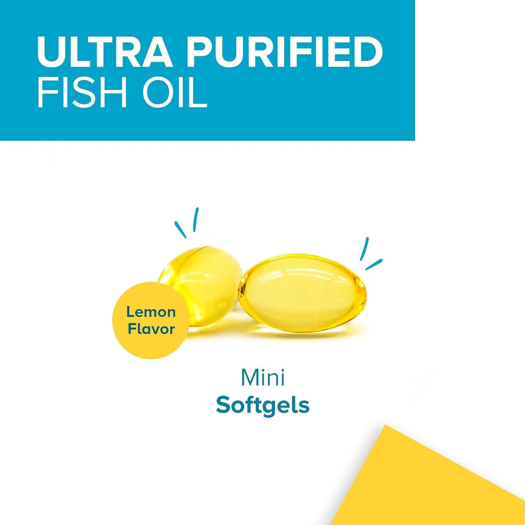 Qunol Ultra Omega 3  Fish Oil Mini Softgels 1000mg  _ 180 Count
