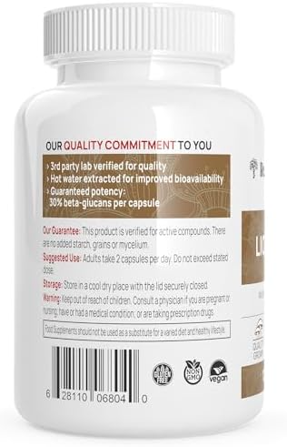 Real Mushrooms Lion's Mane Mushroom Cognition 120 Capsules